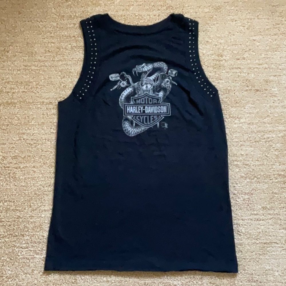 Harley Davidson Women’s Black Sleeveless Top XS